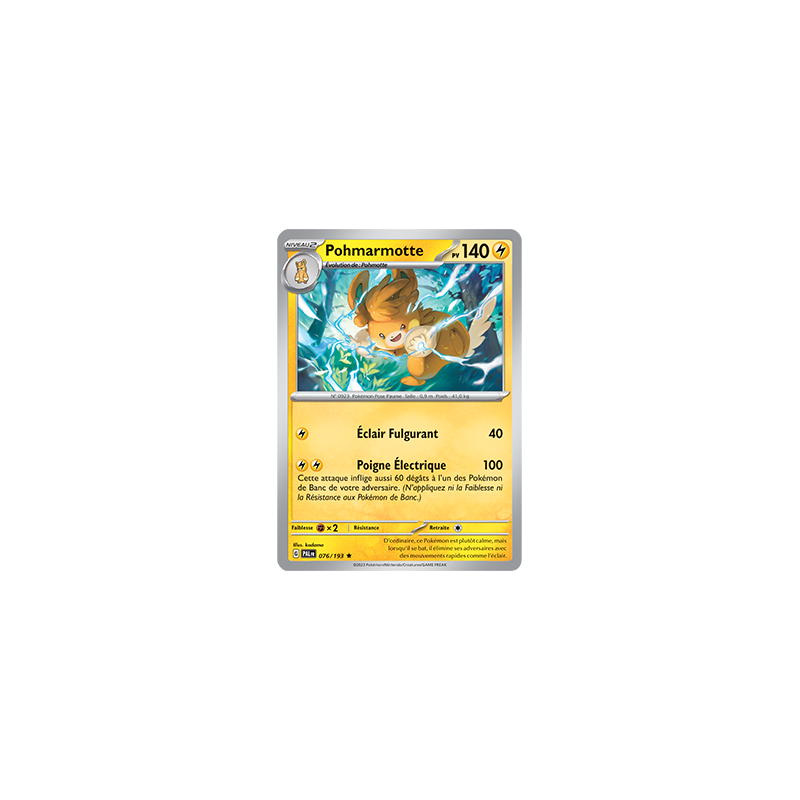 Carte Pokemon Pohmarmotte