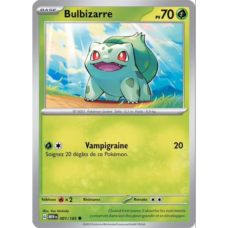 Carte Pokemon Bulbizarre