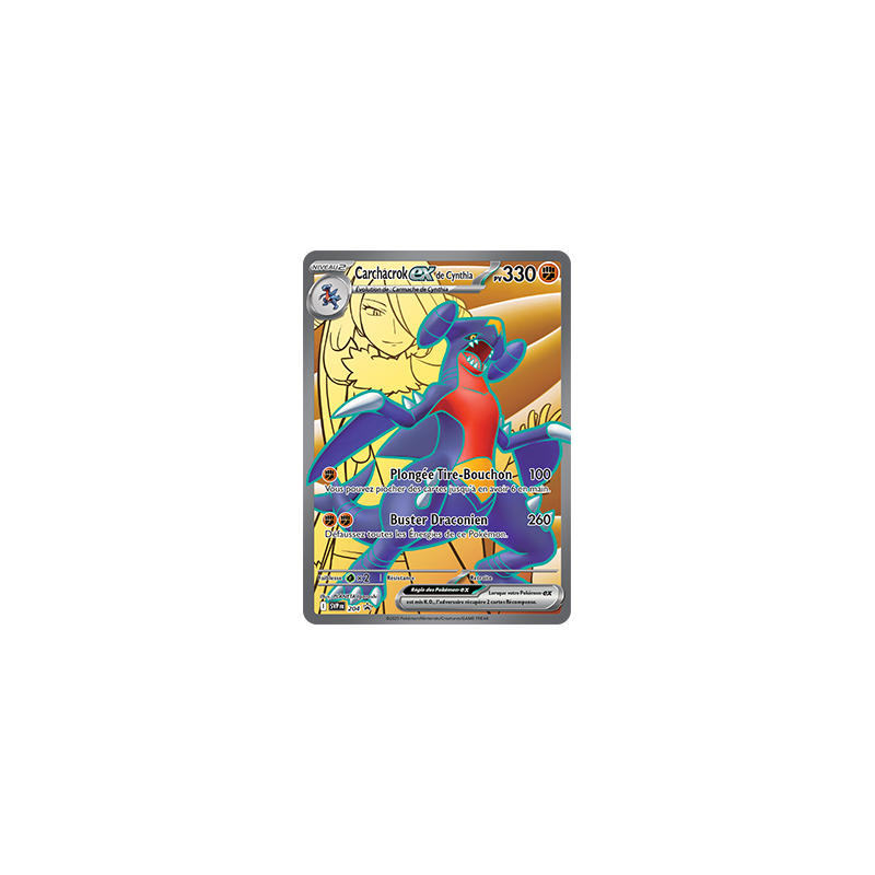 Carte Pokemon Carchacrok Ex de Cynthia