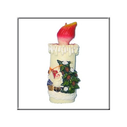 Bougie de Noel Flamme Orange