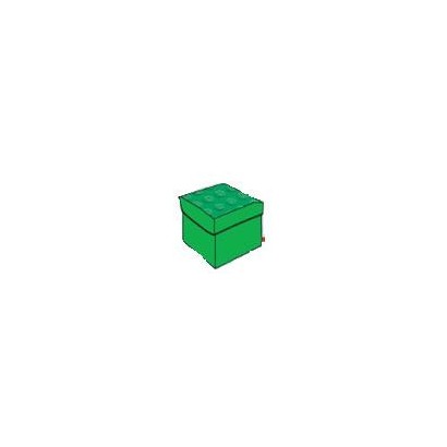 Tabouret de Rangement Lego Moyen Vert