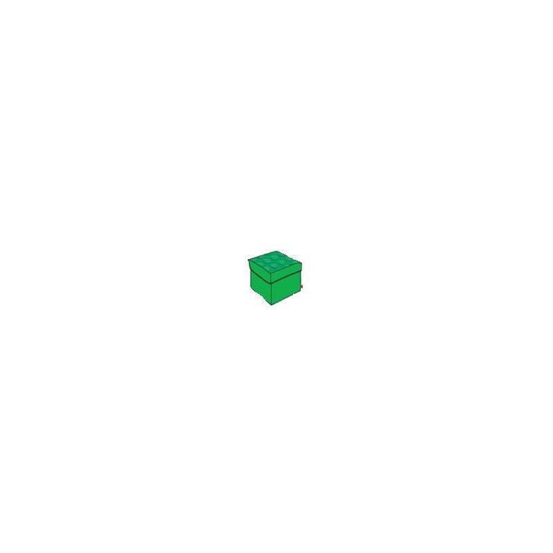 Tabouret de Rangement Lego Moyen Vert