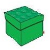 Tabouret de Rangement Lego Moyen Vert